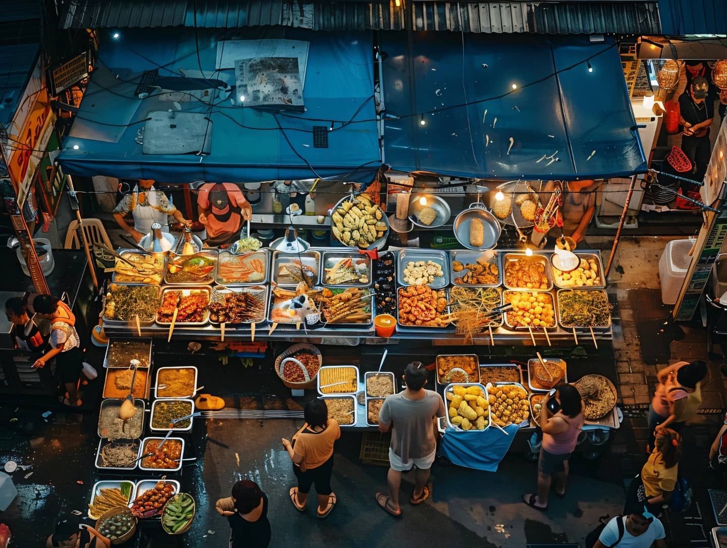 ฝนตกทั้งวัน พ่อค้าแม่ค้าขายของตลาดนัดยังไงให้ไปรอด!