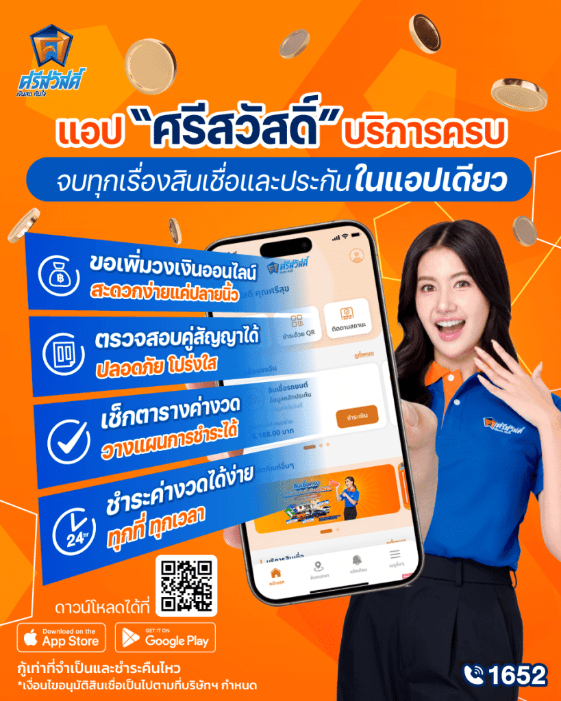 แอปศรีสวัสดิ์ แอปกู้เงินด่วนถูกกฎหมาย
