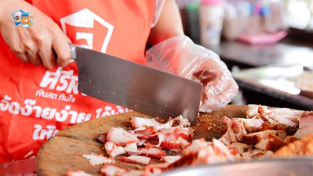 รีวิวของอร่อย ข้าวหมูแดงหมูกรอบ สวนหลวง ปู่เจ้า